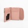 Women's wallet on the button, pink color
