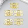 Castle Metal for the casket "Smoothness" gold 2.9x2 cm