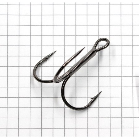The hook Namazu Round Treble, size 20 Ints, BN color, tee, 50 pcs.