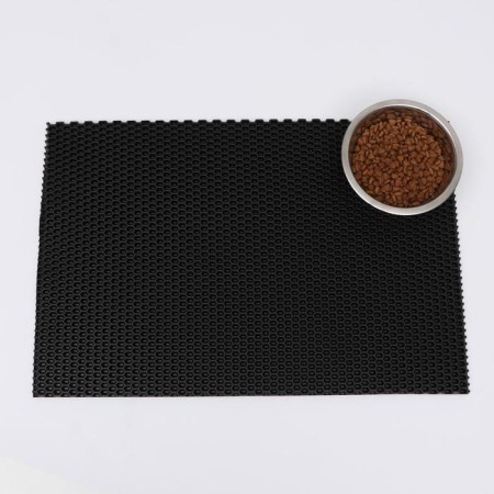 Animal rug EVA, cellular, 40 x 60 cm, black-3