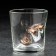 The glass "impenetrable. February 23", for whiskey, with a bullet, 250 ml