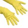 VILEDA gloves contract for professional cleaning, size L, yellow color