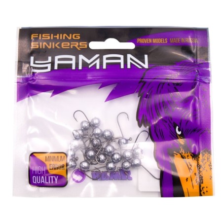 Jig ball without neck Yaman, packaging 20 pcs., Hook Kumho 2312, 2 g-2