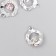Decor for creativity metal, rhinestones "Pink Dreams" 2x1.5 cm