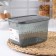Container for freezing and storage of products "Crystal", 1.7 l, 18 × 12.5 × 11 cm, color black