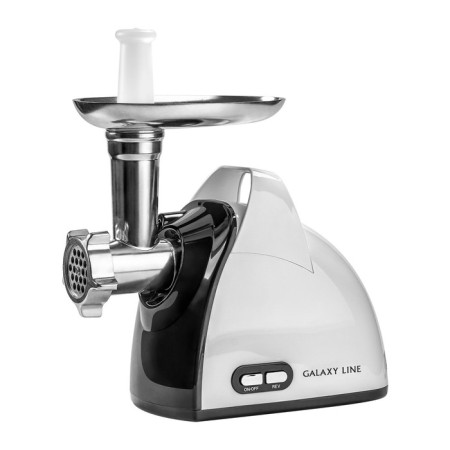 Meat grinder Galaxy GL 2414, 800 watts, reverse, 4 nozzles, juicer, white and black-1