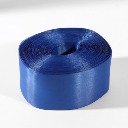 Nylon ribbon, 50 mm, 100 ± 5 m, blue color-1