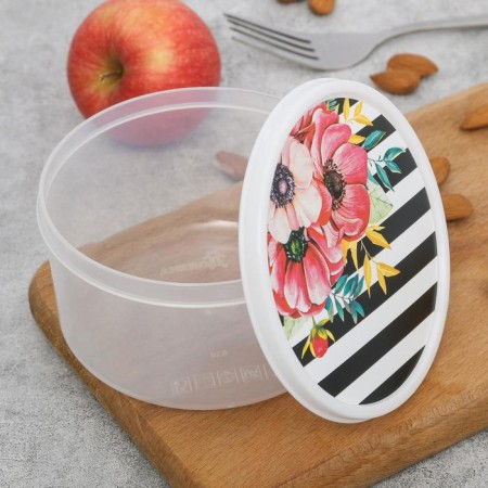 Lunch-Box round "Flowers", 500 ml-2