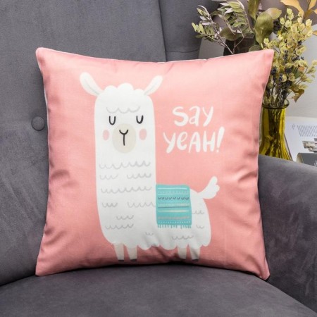 Pillowcase decorative Ethel "Lama" 40x40 cm, velor-3