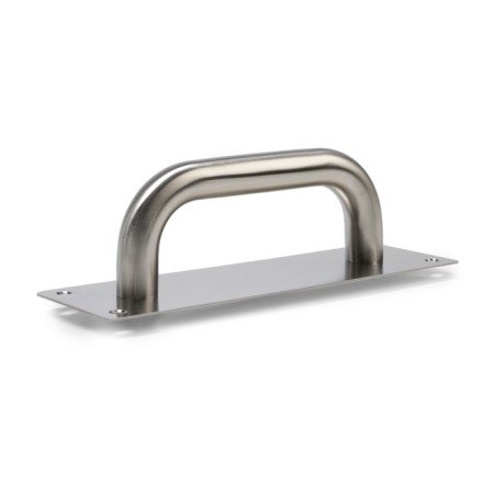 Door handle, stainless steel color, 200x65 mm