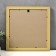 Photo frame plastic 30x30 cm, gold (glass screen)