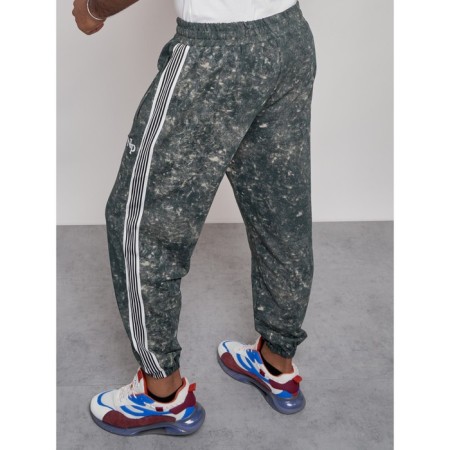 Joggers male, size 52, green color-12