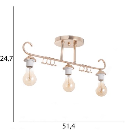 Aleta chandelier BP 3x40W E27 Gold Model: 2800430-5