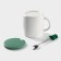 Ceramic mug with a lid and a spoon "Dino", 320 ml, Mix drawing