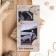 Wooden envelope "Happy Birthday!" White car, 16 x 8 cm