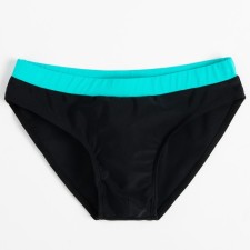 Bathing swimming trunks for Minaku boy, black/turquoise color, height 122-128