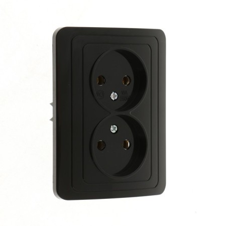Double Luazon Lighting "Orion", 10 A, hidden, without salary, black-1
