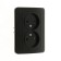 Double Luazon Lighting "Orion", 10 A, hidden, without salary, black