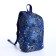 Baby backpack on lightning, 2 external pockets, blue color