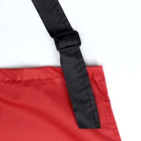 Apron for the master, black/red color-7