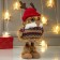 Interior doll "owl in a hat with horns and in a dress" 26x10x12 cm