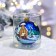 Christmas tree toy ball "Christmas Night", 80 mm, glass, manual painting