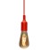 Cartridge E27 Silicone with a cord 1 m red rexant