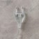 LED figure "Deer", 30 × 60 × 12 cm, metal, 220 V, glow of white