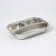 Stainless steel tray 3 sections, 21.5 × 15.5 × 4 cm