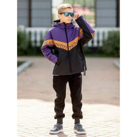 Boy jacket, height 146 cm, eggplant color-2