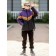 Boy jacket, height 146 cm, eggplant color