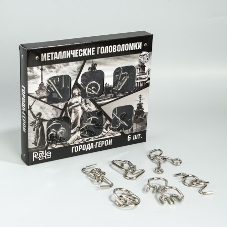 Set of puzzle "Hero Cities" 6pcs-1