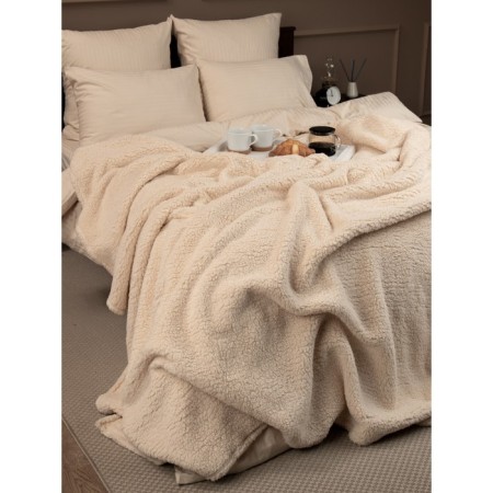Texrepublic blanket, size 150x200 cm, beige color-7