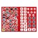 Set “Learning letters and numbers”: 2 books-rallys + reusable stickers + 2 markers, cars