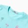 A set for a girl (T -shirt/leggings), mint color, height 98 cm