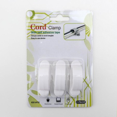 Clamps for wires, 3 pcs, color mix-5