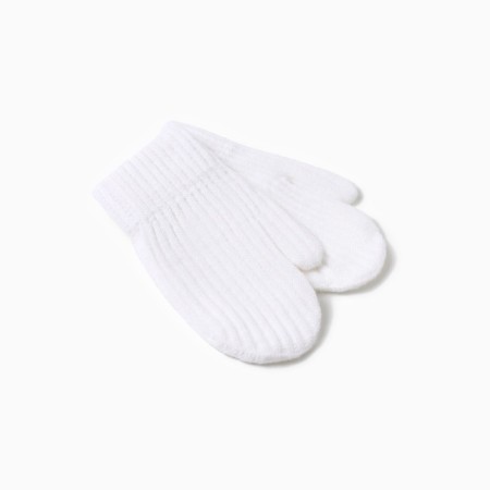 Baby mittens minku, white color, 18 cm-1