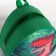Children's backpack on the zipper "chosen", the color is green