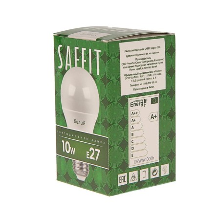 LED LED SAFFIT SBA6010, A60, E27, 10 W, 230 V, 4000 K, 800 lm, 220 °, 108 x 60 mm-2