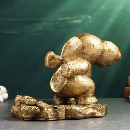 Standing for the bottle "Elephant" 22x29x19cm, bronze-4