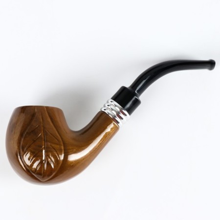 Tobacco smoking pipe "Commander", classic, 14 x 4.7 x 4.5 cm-1