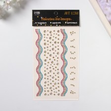 Sticker of rhinestone plastic 
