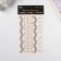 Sticker of rhinestone plastic "River" Golden 22.5x11.5 cm