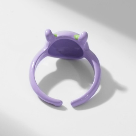 Ring "Monster" is round, the color is green-violet, dimensionless-2