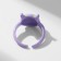 Ring "Monster" is round, the color is green-violet, dimensionless