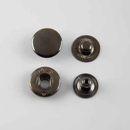 Installation button, alpha (S-shaped), d = 15 mm, black nickel color-2