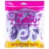 Latex ball 12 "Chrome", metal, set of 100 pcs., Purple color