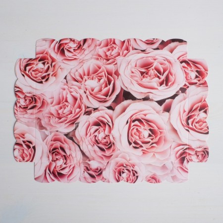 Cookie box, confectionery packaging with PVC lid, My Best Wishes, 22 x 15 x 3 cm-2