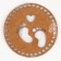 Donyshko for knitting Carved "Baby legs", circle 15 cm, HDF 3 mm