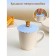 Silicon-sized lid Silicone shares "Bear", d = 11 cm, blue color